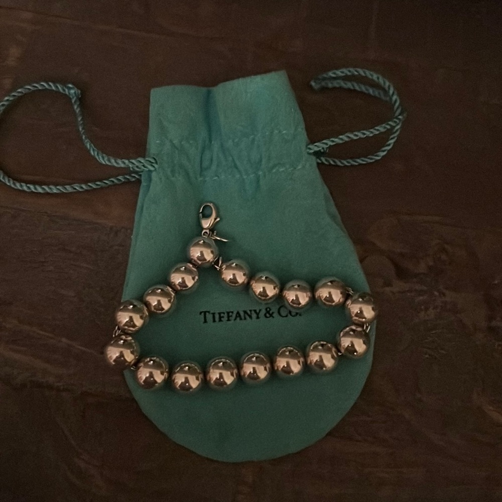 Tiffany silver ball bracelet